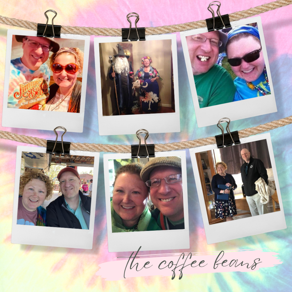 Multiple photos of owners of Tie-Dyed Coffee Bean in Surfside.